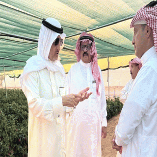 مُحافظ شقراء يطلع على منتجات "مزرعة أرض الفلفل"