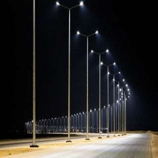 #أمانة_القصيم تنجز مشروع إنارة طريق الملك عبدالله شمال بريدة