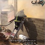 مدني عرعر يُسيطر على حريق اسفنج واثاث بفناء أحد المنازل