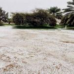أمطار وزخات من البرد على عدد من محافظات الرياض