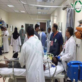 مستشفى محافظة احد رفيدة ينفيذ فرضية لخطة الطوارئ الداخلية