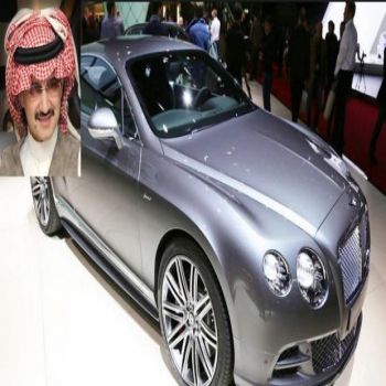 الأميرالوليدبن طلال يهدي طياري#عاصفة_الحزم100سيارة بنتلي
