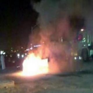 تفحم (6) أشخاص في حادث تصادم بطريق ديراب بالعاصمة الرياض