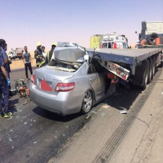 وفاة شخص وإصابة آخر بحادث سير بطريق الرياض القصيم